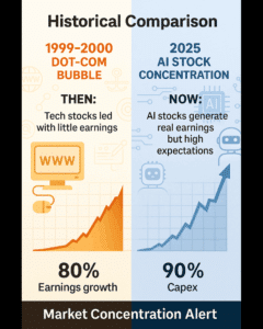 AI Stocks Drive 75% of Market Returns - Is a Bubble Forming? - ai bubble vs dotcom bubble comparison